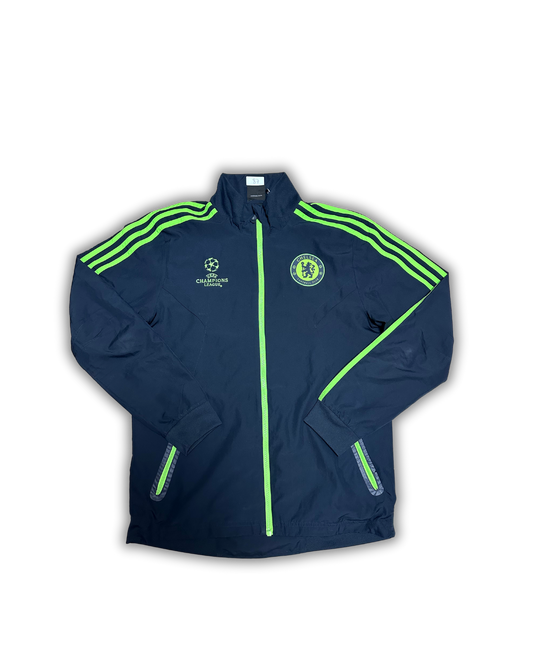 Chelsea FC UEFA Champions League Track Jacket – Navy & Neon