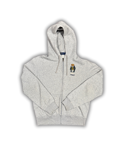 Vintage Polo Ralph Lauren Bear Zip-Up Hoodie – Heather Gray
