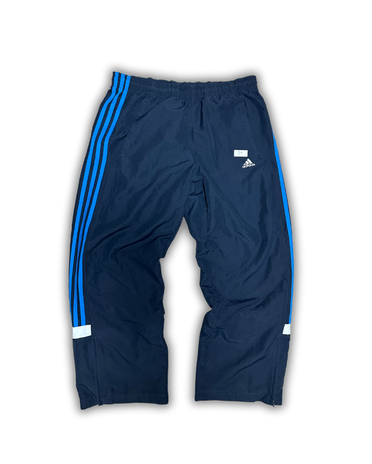 Adidas Three-Stripe Track Pants – Navy & Blue